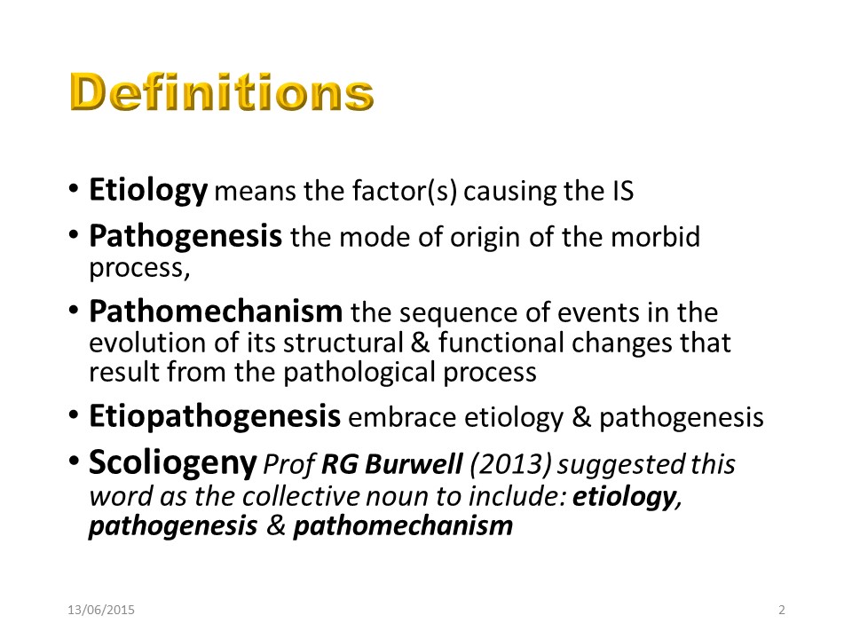 Etiopathogeny Of Ais